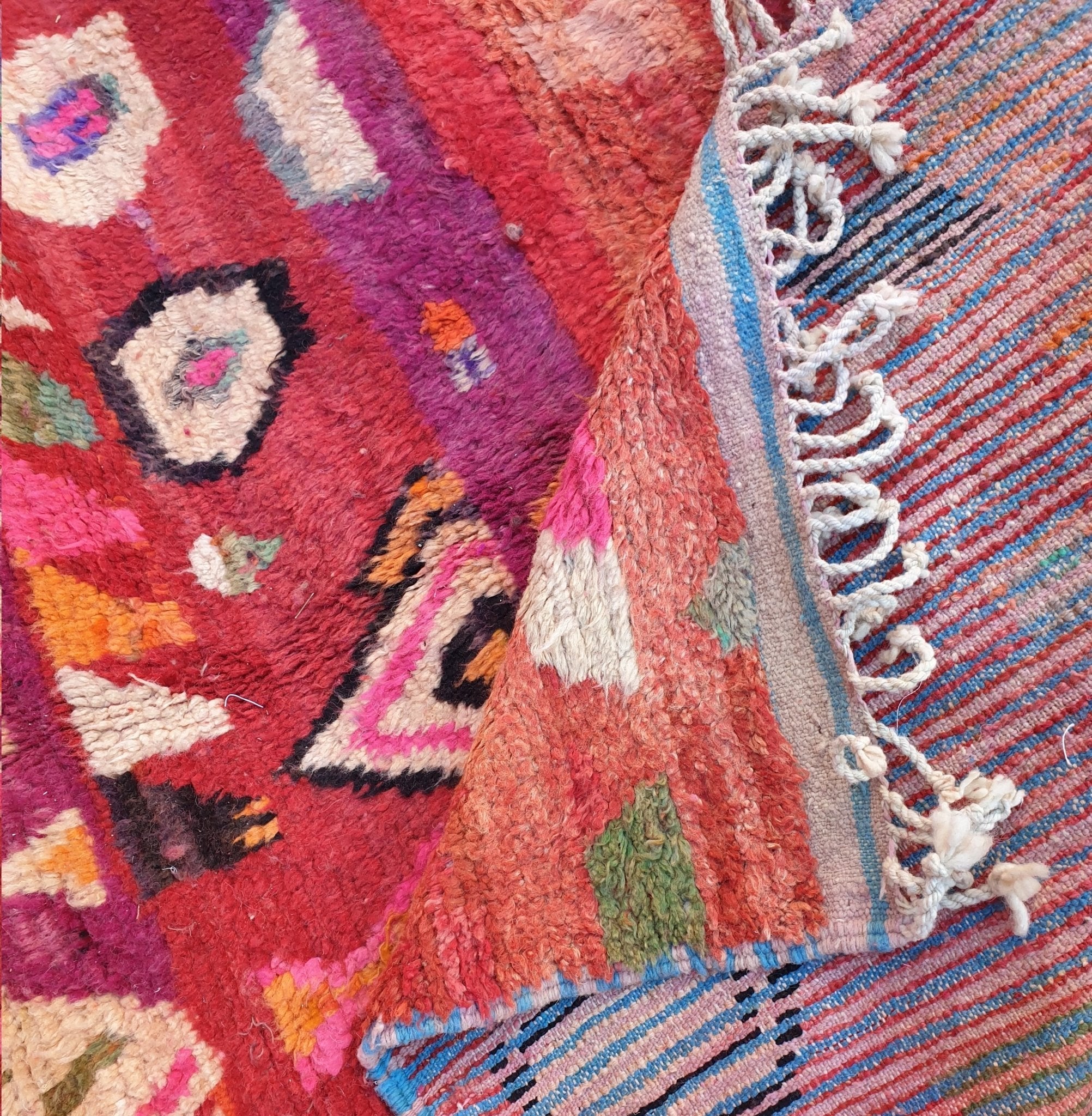 Customized LAYSA | Boujaad Rug | 100% wool handmade in Morocco - OunizZ