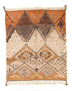 CUSTOMIZED NAGRA | 10x8 ft | Moroccan Vintage style Rug | 100% wool handmade - OunizZ