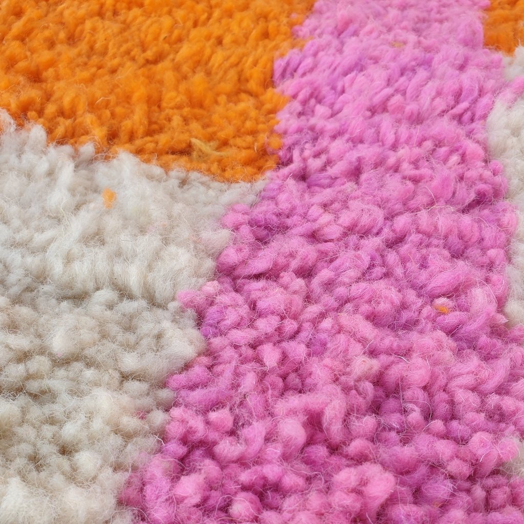 Customized NETMEZRA | 10x6'5 Ft | 3x2 m | Moroccan Colorful Rug | 100% wool handmade - OunizZ