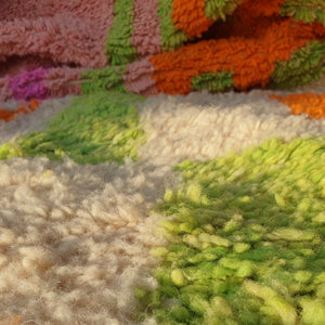 Customized NETMEZRA | 10x6'5 Ft | 3x2 m | Moroccan Colorful Rug | 100% wool handmade - OunizZ