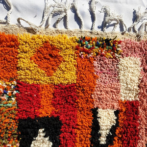 Customized SIMGNIN | 8'8x6'8 Ft | 268x208 cm | Moroccan Colorful Rug | 100% wool handmade - OunizZ