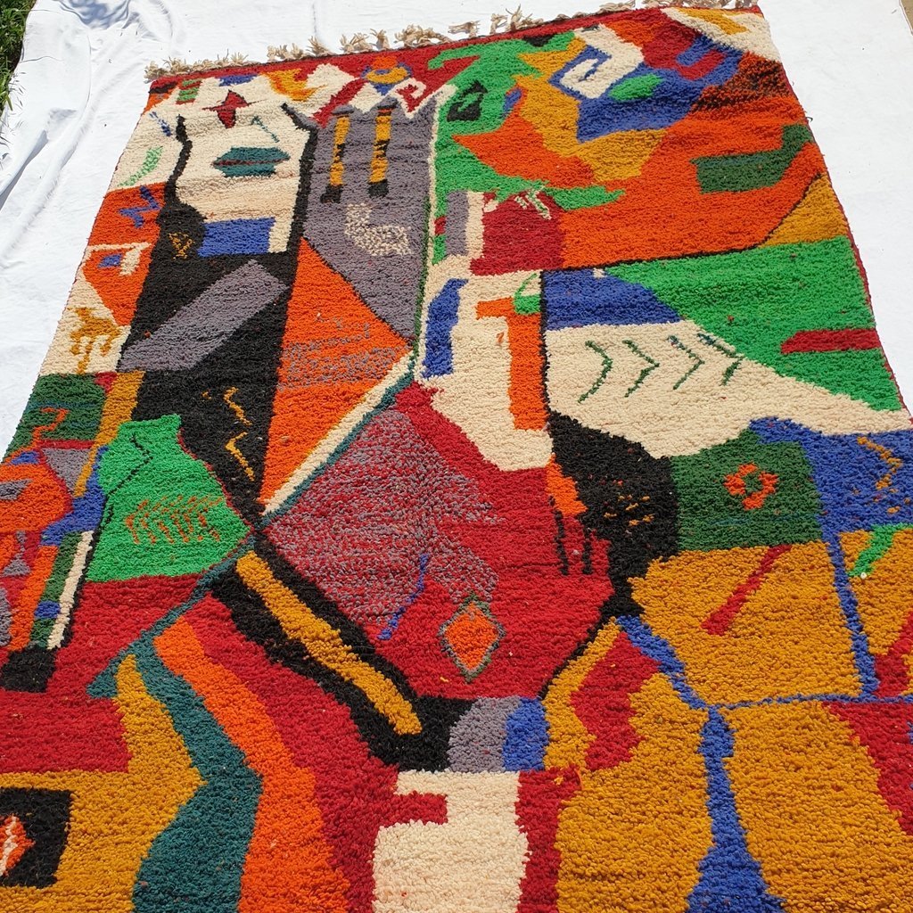 CUSTOMIZED TAMARA | 10'x6'5 Ft | Moroccan Colorful Rug | 100% wool handmade - OunizZ