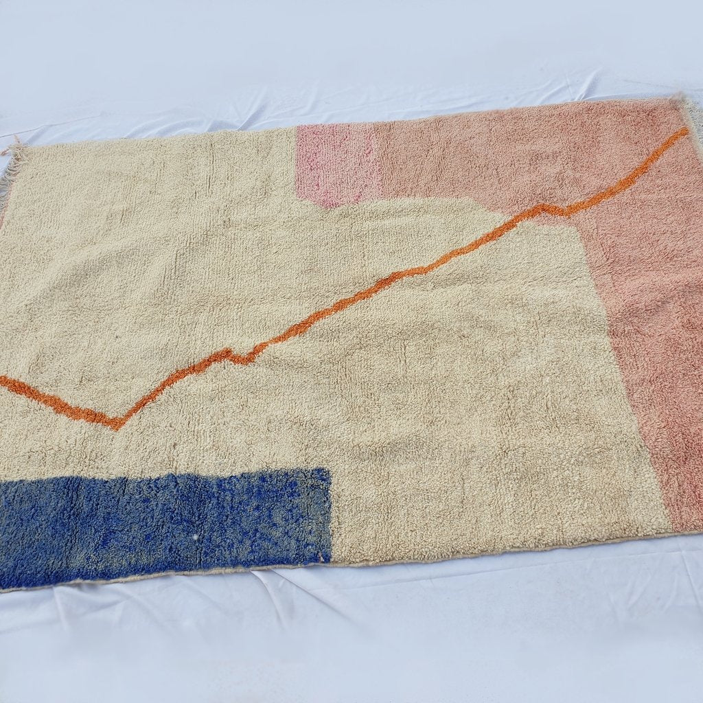 Customized TOUIBA | 10x6 Ft | 3x2 m | Moroccan Colorful Rug | 100% wool handmade - OunizZ