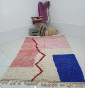 Customized TOUIBA | 3x2 m | Moroccan Colorful Rug | 100% wool handmade - OunizZ
