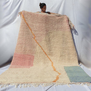 Customized TOUIBA + | 3x2 m | Moroccan Colorful Rug | 100% wool handmade - OunizZ