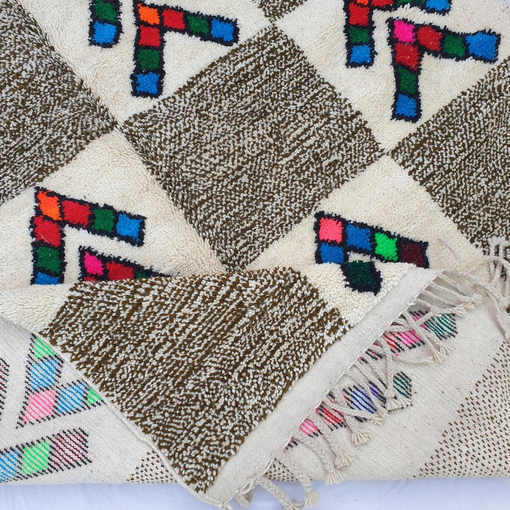 Daawa | Moroccan Rug Beni Ourain | 9'97x6'36 Ft | 304x194 cm | 100% wool handmade - OunizZ
