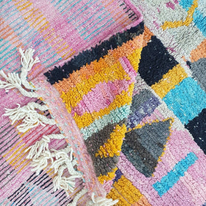 DAHACH | 9'9x6'3 Ft | 3x2 m | Moroccan Colorful Rug | 100% wool handmade - OunizZ