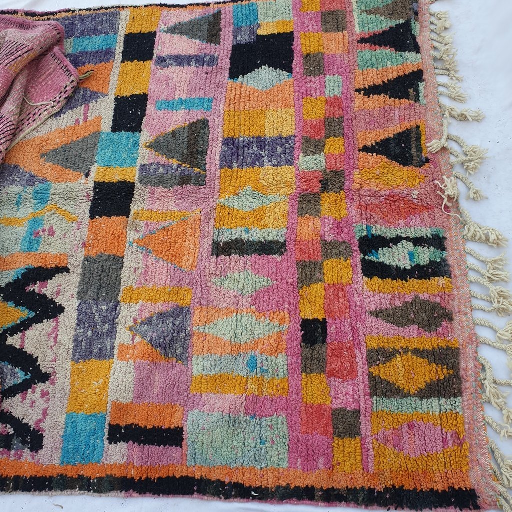 DAHACH | 9'9x6'3 Ft | 3x2 m | Moroccan Colorful Rug | 100% wool handmade - OunizZ