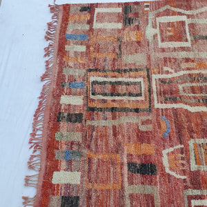 Dakla | MOROCCAN RUG BOUJAD | Moroccan Berber Rug | Colorful Rug Moroccan Carpet | Authentic Handmade Berber Living room Rugs | 13x9'68 Ft | 396x295 cm - OunizZ