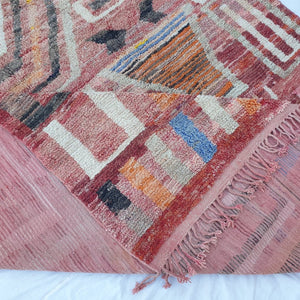 Dakla | MOROCCAN RUG BOUJAD | Moroccan Berber Rug | Colorful Rug Moroccan Carpet | Authentic Handmade Berber Living room Rugs | 13x9'68 Ft | 396x295 cm - OunizZ
