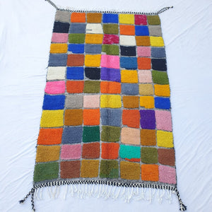 Damalo - Moroccan Rug Boujaad | Colorful Authentic Berber Handmade Bedroom Rug | 7'84x5'05 Ft | 2,39x1,54 m - OunizZ