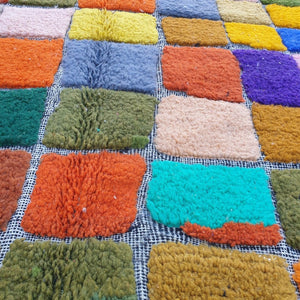 Damalo - Moroccan Rug Boujaad | Colorful Authentic Berber Handmade Bedroom Rug | 7'84x5'05 Ft | 2,39x1,54 m - OunizZ