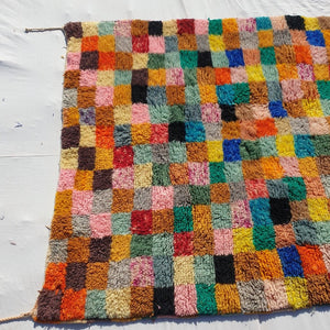 Damara | Moroccan Beni Mrirt Rug | 6'43x4'26 Ft | 1,96x1,30 m | 100% wool handmade - OunizZ