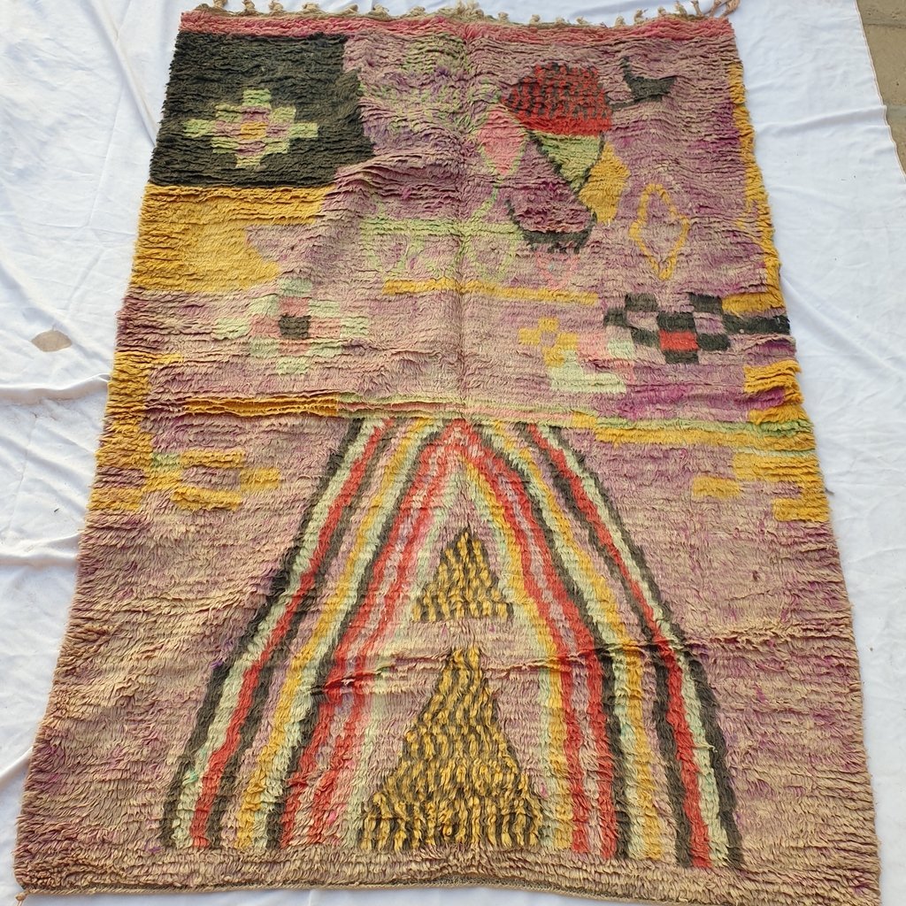 DANIA | 8x5 Ft | 2,5x1,6 m | Moroccan Colorful Rug | 100% wool handmade - OunizZ