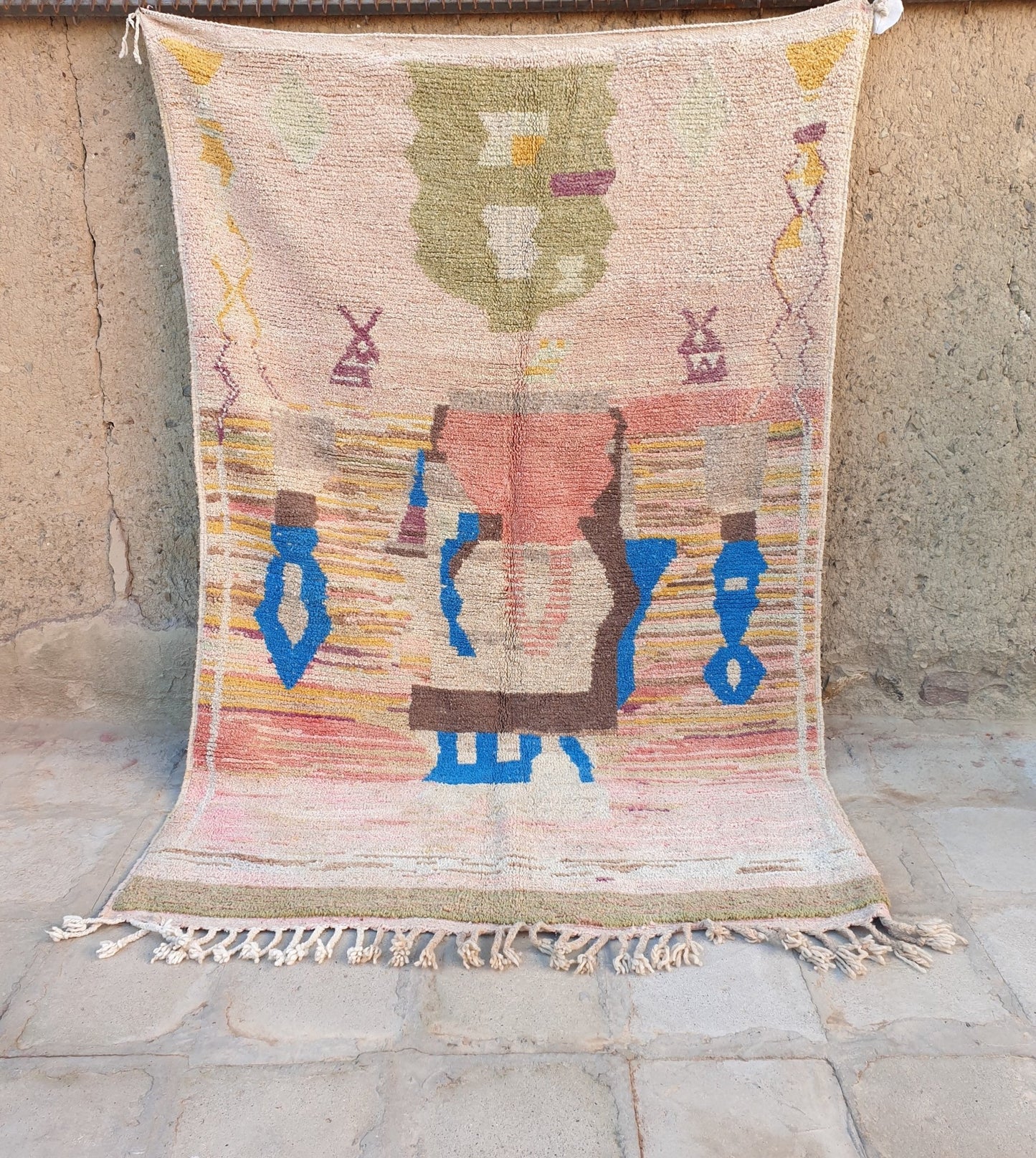 DARBALA | Boujaad Rug | 100% wool handmade in Morocco - OunizZ