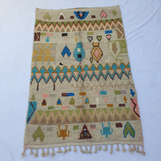 Delani - Moroccan Rug Boujaad | Colorful Authentic Berber Handmade Bedroom Rug | 8'33x5'35 Ft | 2,54x1,63 m - OunizZ