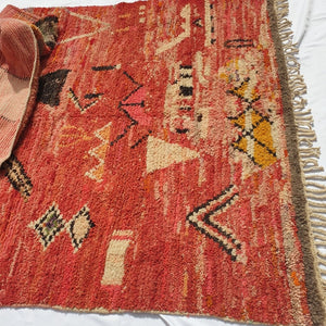 DELLAHA | 9'5x6'5 Ft | 3x2 m | Moroccan Colorful Rug | 100% wool handmade - OunizZ
