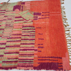 DEMAH | 7'4x4'6 Ft | 220x140 cm | Moroccan Colorful Rug | 100% wool handmade - OunizZ