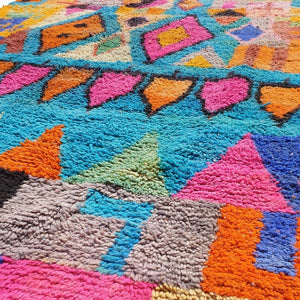 DIDI | 10x6'5 Ft | 3x2 m | Moroccan Colorful Rug | 100% wool handmade - OunizZ