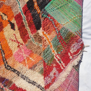 DIKRA Moroccan Boujaad Rug | 9'2x5'2 Ft | 2,80x1,60 m | 100% wool handmade - OunizZ