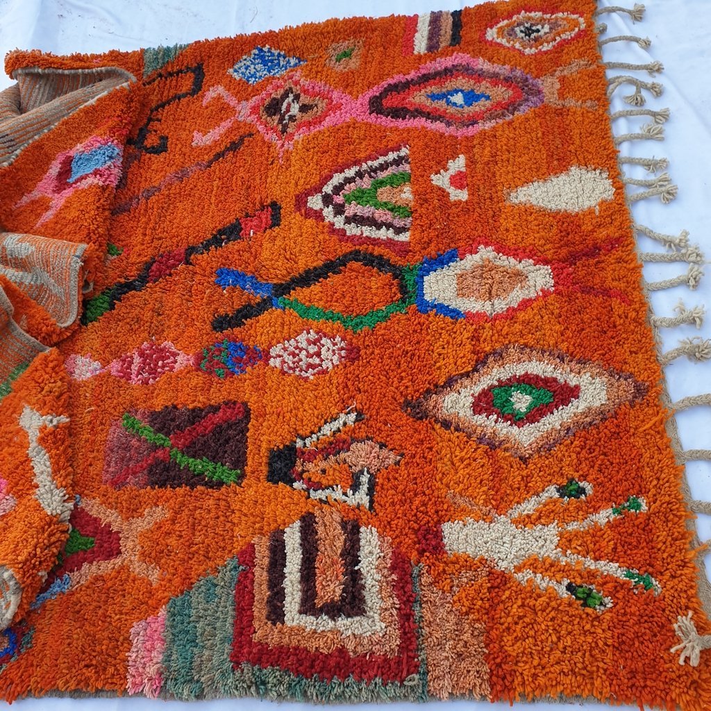 DKHAMA | 9'5x6'5 Ft | 3x2 m | Moroccan Colorful Rug | 100% wool handmade - OunizZ