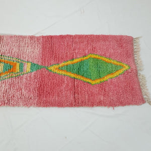 DLARA Runner | 9'3x2'6 Ft | 2,84x0,80 m | Moroccan Colorful Rug | 100% wool handmade - OunizZ