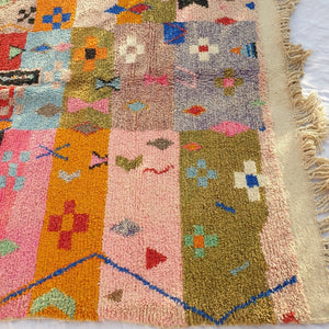 DOER | 9'6x6'66 Ft | 3x2 m | Moroccan Colorful Rug | 100% wool handmade - OunizZ