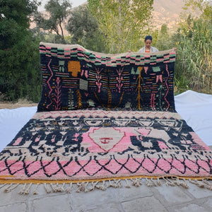 DORJA | Boujaad Rug 14x10 Ft | 433x310 CM | 100% wool handmade in Morocco - OunizZ