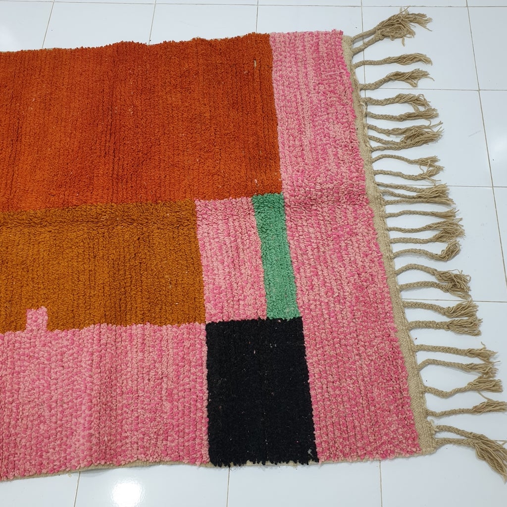 DOUH | 8'4x5'1 Ft | 2,55x1,55 m | Moroccan Colorful Rug | 100% wool handmade - OunizZ