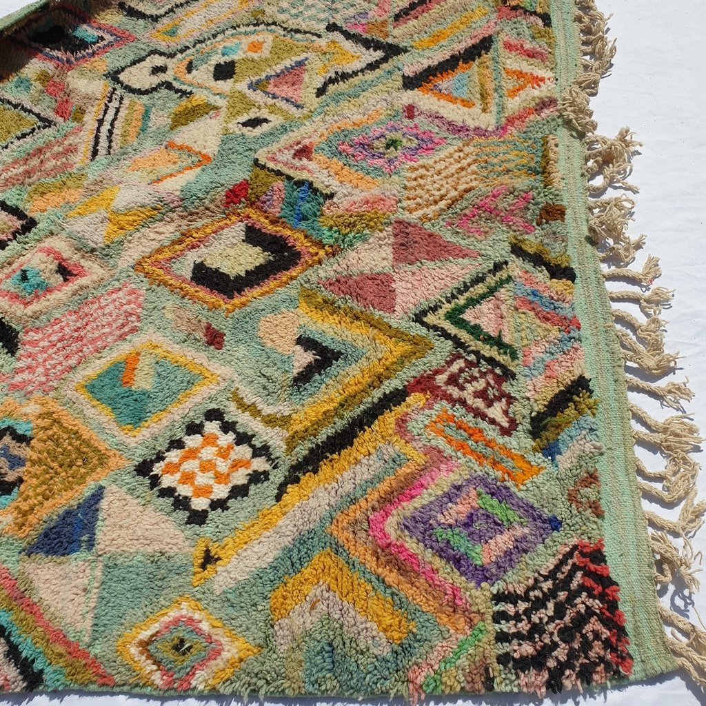 DRIZ | 9'5x6 Ft | 3x2 m | Moroccan Colorful Rug | 100% wool handmade - OunizZ