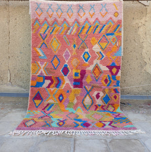 ELKAISSA | Boujaad Rug | 100% wool handmade in Morocco - OunizZ