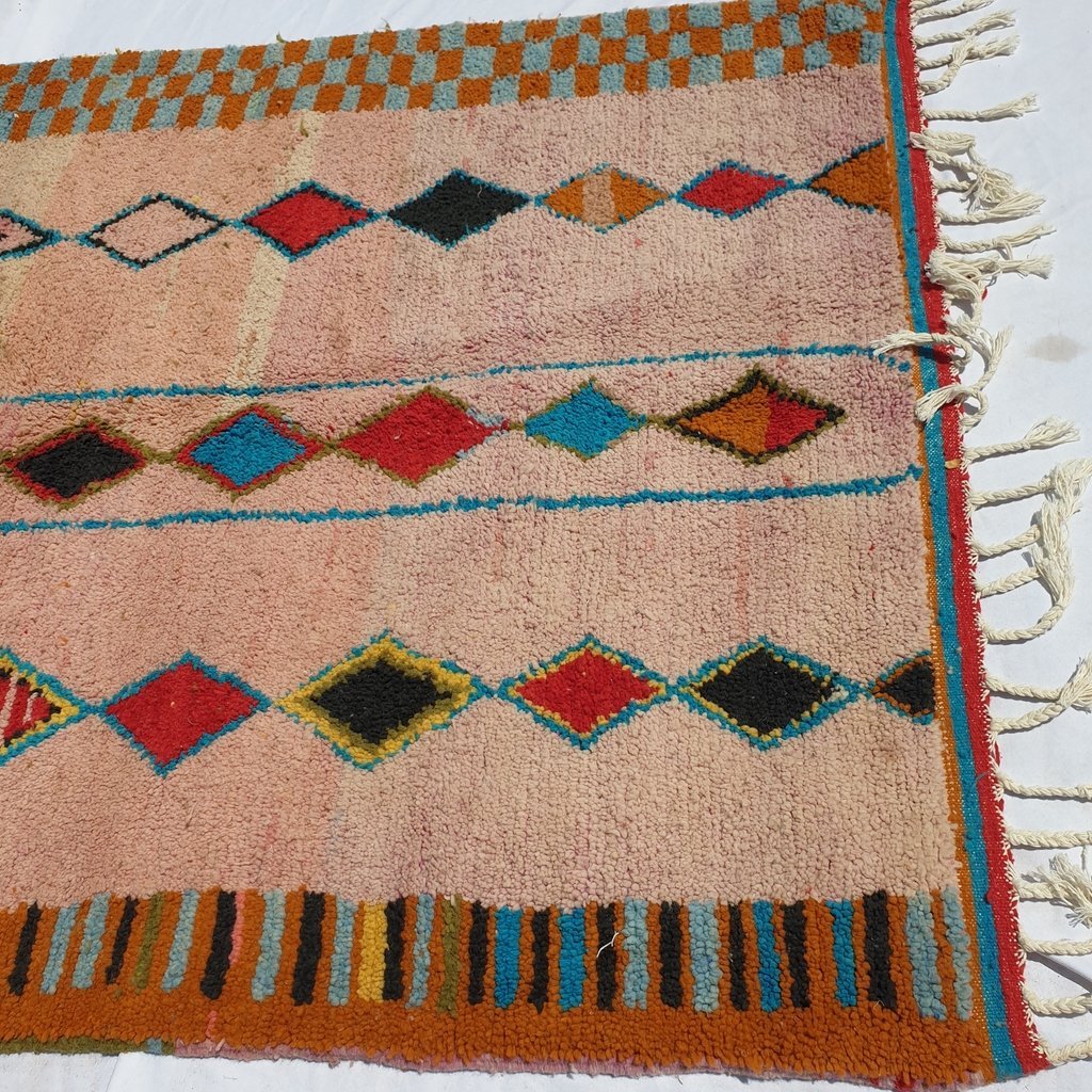 ERGUEZ | 8'4x5 Ft | 2,50x1,50 m | Moroccan Colorful Rug | 100% wool handmade - OunizZ