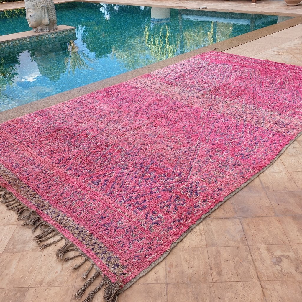 EYLIN | 11'6x7 Ft | 3,5x2 m | Moroccan VINTAGE Colorful Rug | 100% wool handmade - OunizZ