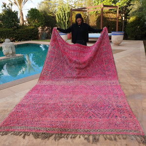 EYLIN | 11'6x7 Ft | 3,5x2 m | Moroccan VINTAGE Colorful Rug | 100% wool handmade - OunizZ