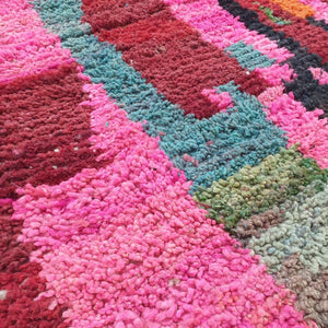 EZYNE | Moroccan Rug Pink Boujaad | 9'8x6'4 Ft | 3x2 m | 100% wool handmade - OunizZ