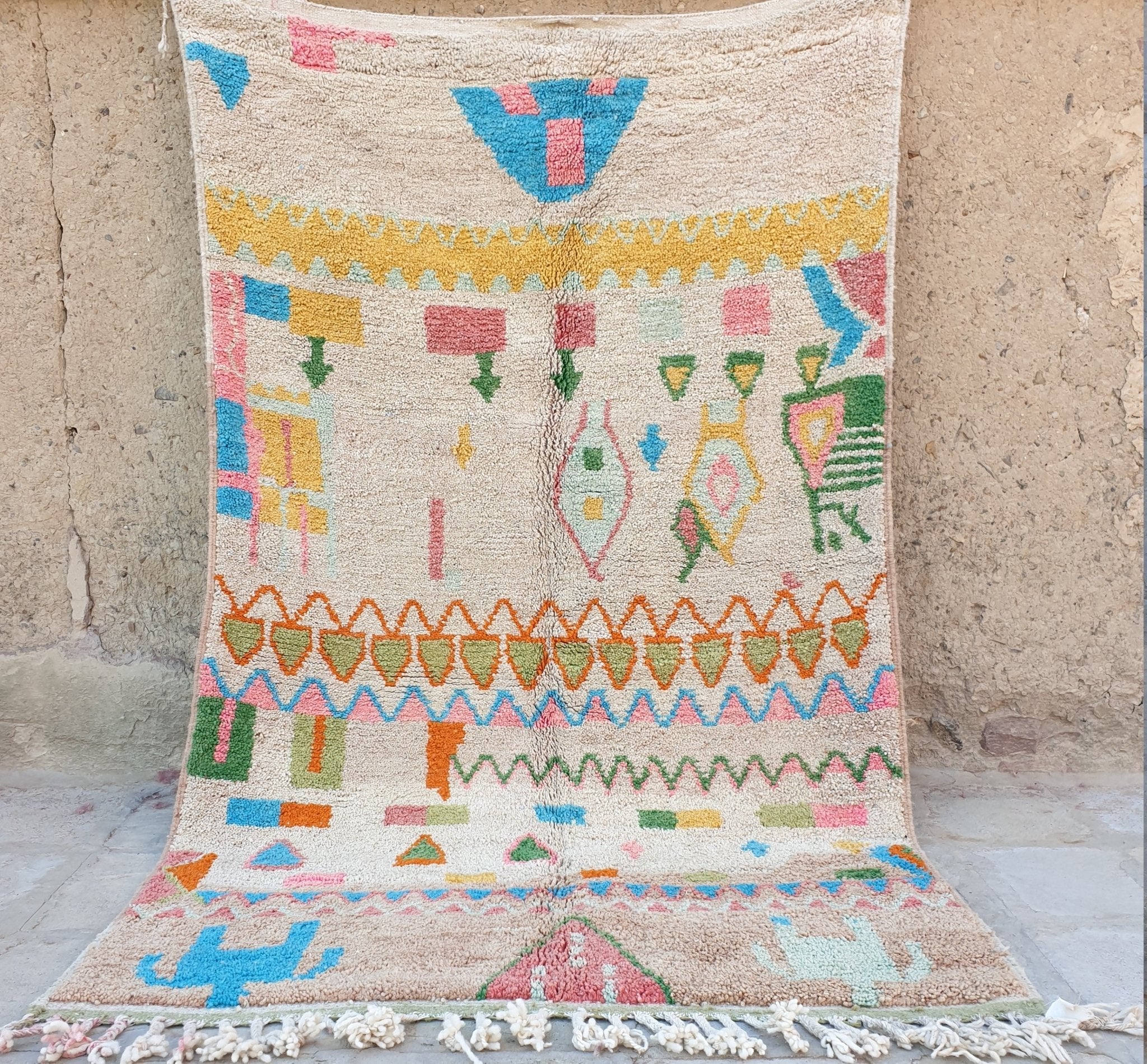 FADINA | Boujaad Rug | 100% wool handmade in Morocco - OunizZ