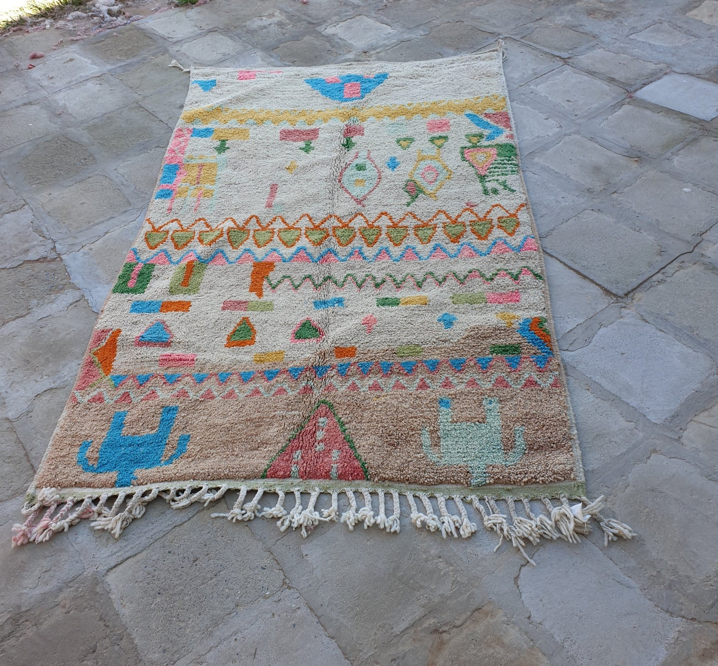 FADINA | Boujaad Rug | 100% wool handmade in Morocco - OunizZ