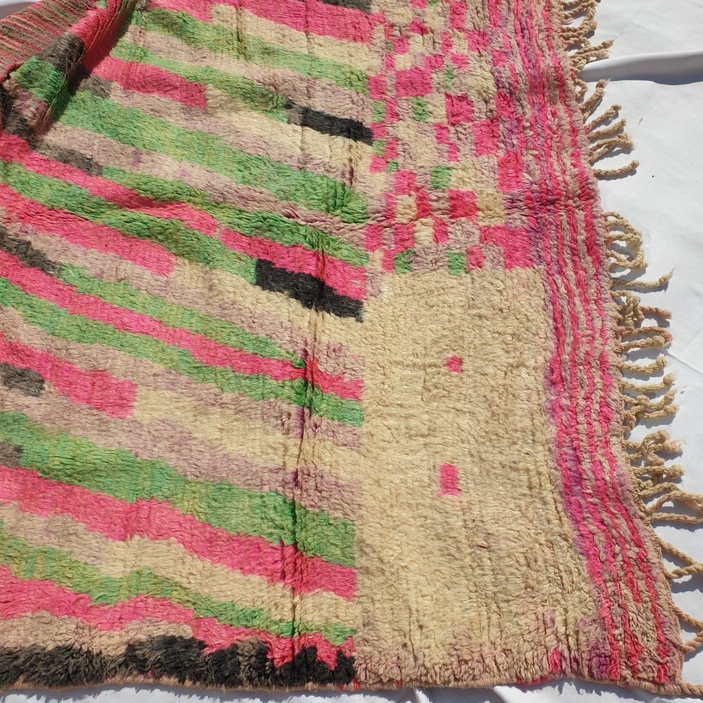 FALJA | 8x5'5 Ft | 2,50x1,70 m | Moroccan Colorful Rug | 100% wool handmade - OunizZ
