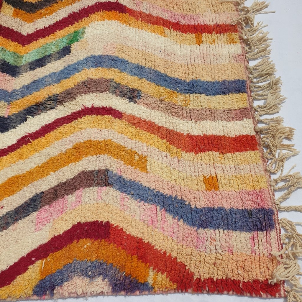 FARMACH | 8x5 Ft | 2,5x1,5 m | Moroccan Colorful Rug | 100% wool handmade - OunizZ