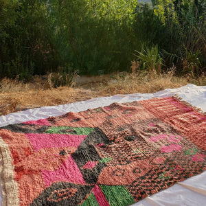 FENN | 8x5 Ft | 2,5x1,6 m | Moroccan Colorful Rug | 100% wool handmade - OunizZ