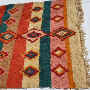 FENZER | 8'5x5 Ft | 2,5x1,5 m | Moroccan Colorful Rug | 100% wool handmade - OunizZ