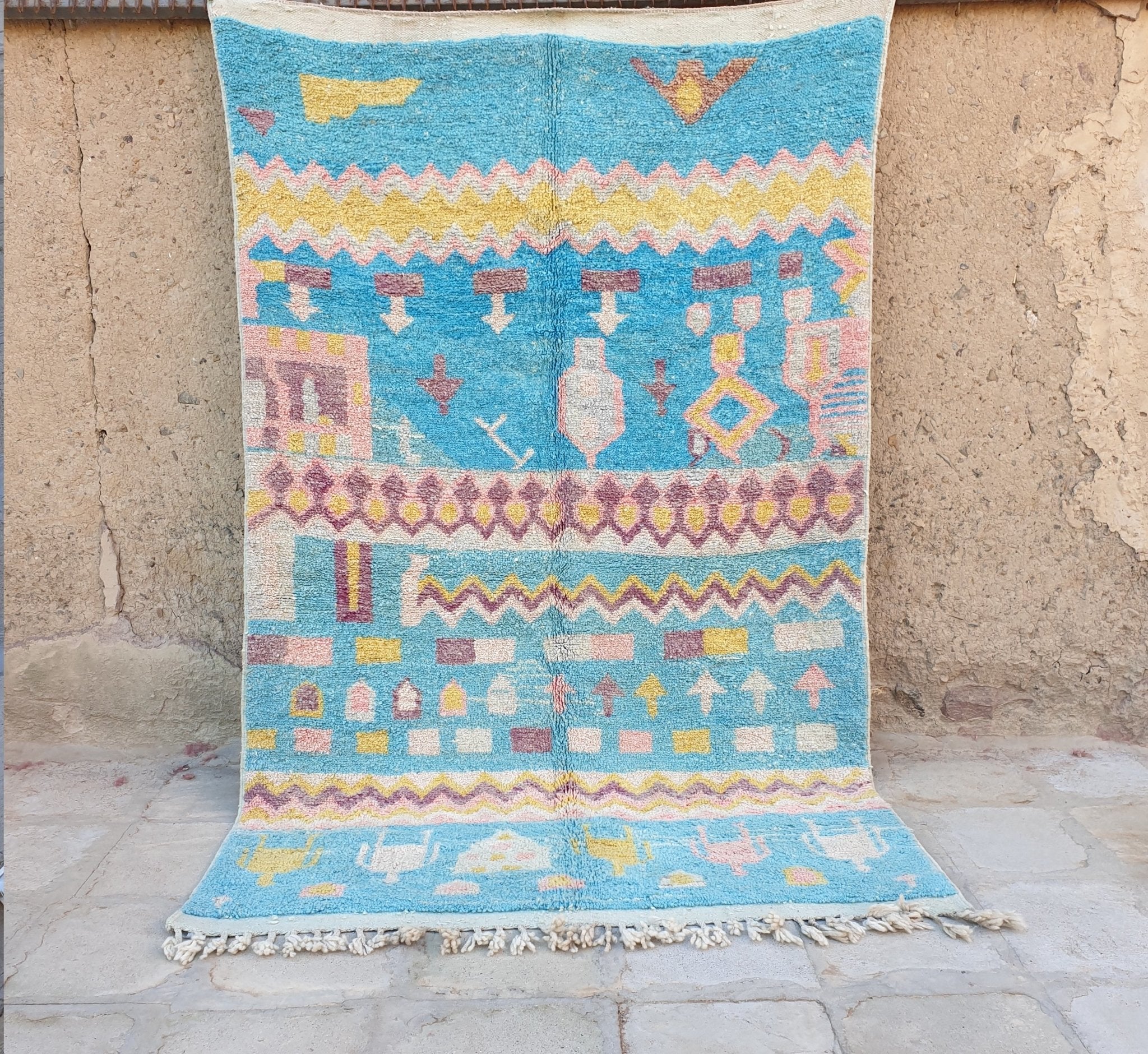 FERIEL | Boujaad Rug | 100% wool handmade in Morocco - OunizZ