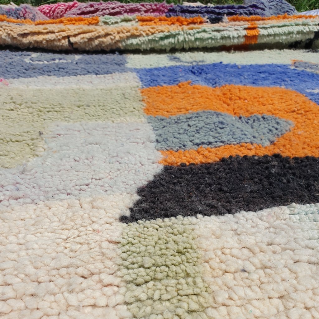 FERTAS | 8x5 Ft | 2,5x1,5 m | Moroccan Colorful Rug | 100% wool handmade - OunizZ