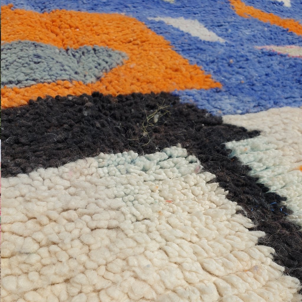 FERTAS | 8x5 Ft | 2,5x1,5 m | Moroccan Colorful Rug | 100% wool handmade - OunizZ