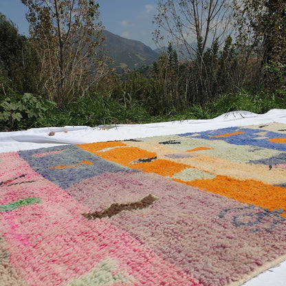 FERTAS | 8x5 Ft | 2,5x1,5 m | Moroccan Colorful Rug | 100% wool handmade - OunizZ