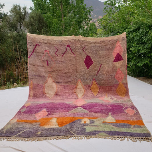 Flawa - MOROCCAN BOUJAAD RUG | Large Berber Colorful Area Rug for living room Handmade Authentic Wool | 12'6x9'5 Ft | 383x290 cm - OunizZ