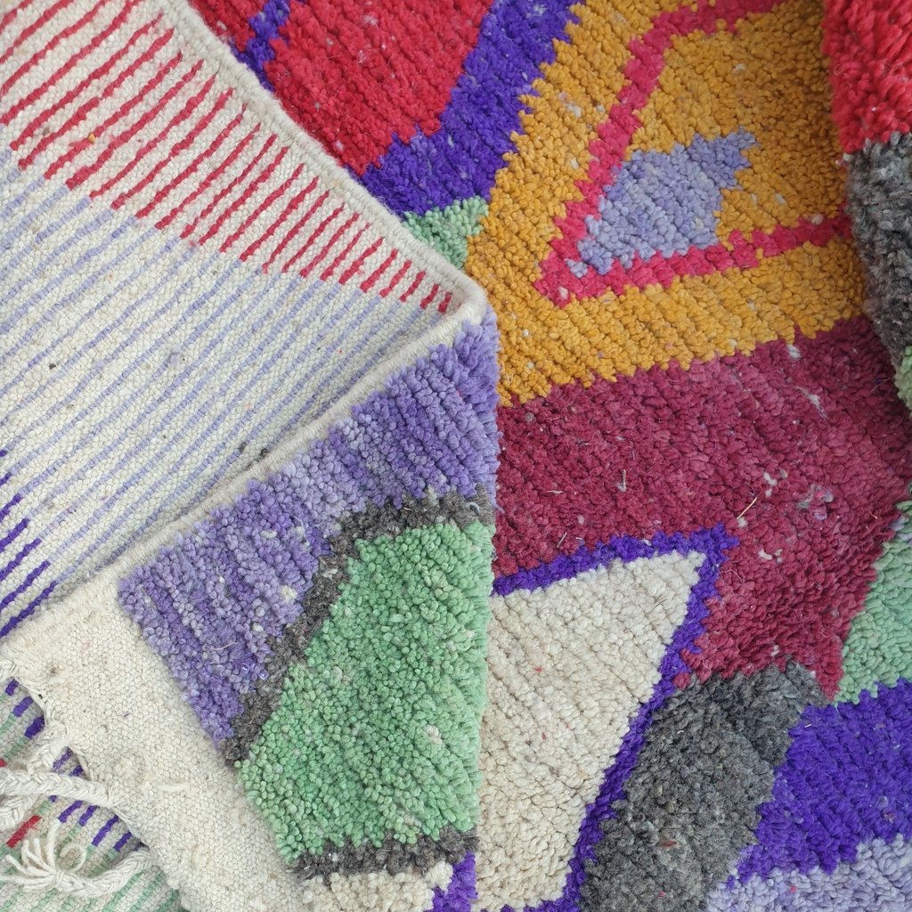 FNINA | 8'8x5'6 Ft | 2,7x1,7 m | Moroccan Colorful Rug | 100% wool handmade - OunizZ