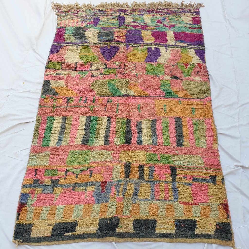 FNINA | 9'4x5'9 Ft | 286x180 cm | Moroccan Colorful Rug | 100% wool handmade - OunizZ