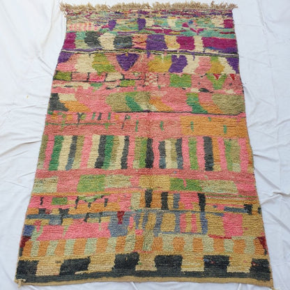 FNINA | 9'4x5'9 Ft | 286x180 cm | Moroccan Colorful Rug | 100% wool handmade - OunizZ