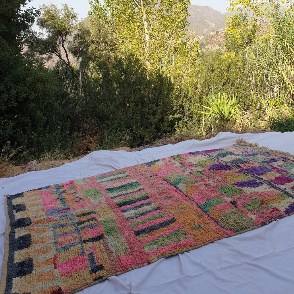 FNINA | 9'4x5'9 Ft | 286x180 cm | Moroccan Colorful Rug | 100% wool handmade - OunizZ